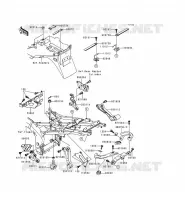 SUPPORT BATTERIE pour Kawasaki NINJA ZX-6R