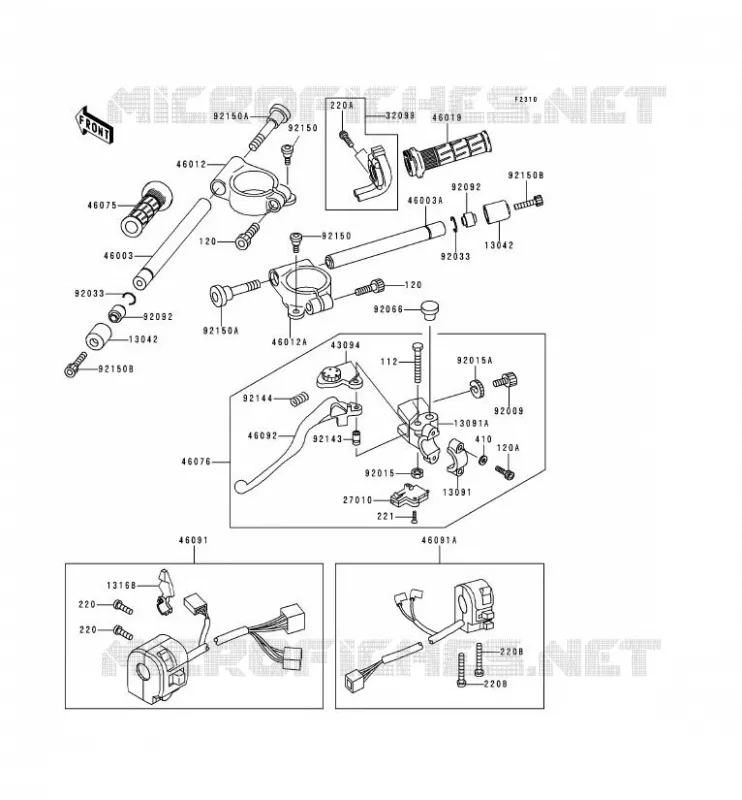 GUIDON Kawasaki MOTOS 600 1999 NINJA ZX-6R  ZX600-H2