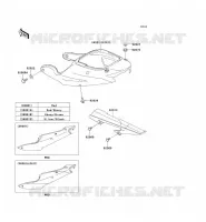 CACHE LAT&Eacute;RAL/GARDE CHAINE pour Kawasaki NINJA ZX-6R