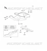 CACHE LAT&Eacute;RAL/GARDE CHAINE pour Kawasaki NINJA ZX-6R