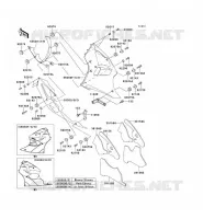 CARENAGE INFERIEUR pour Kawasaki NINJA ZX-6R