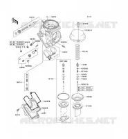 PI&Egrave;CES DE CARBURATEUR pour Kawasaki NINJA ZX-6R