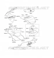 STICKER(EBONY/VERT) pour Kawasaki NINJA ZX-6R
