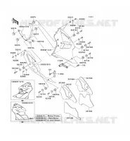 CARENAGE INFERIEUR pour Kawasaki NINJA ZX-6R