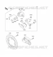 FREIN ARRIERE pour Kawasaki NINJA ZX-6R