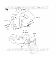GARDE BOUE pour Kawasaki NINJA ZX-6R