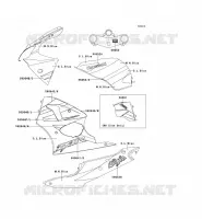 STICKER(C.L.BLEU/M.N.BLEU) pour Kawasaki NINJA ZX-6R
