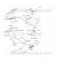 STICKER(SILVER/BLACK) pour Kawasaki NINJA ZX-6R