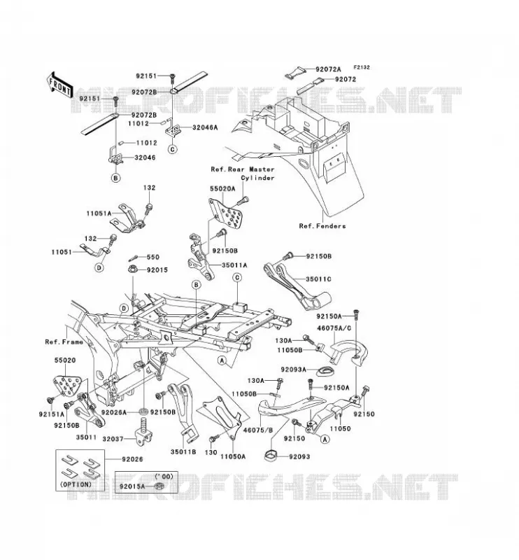 SUPPORT BATTERIE Kawasaki MOTOS 600 2000 NINJA ZX-6R  ZX600-J1P