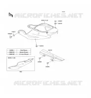 CACHE LAT&Eacute;RAL/GARDE CHAINE pour Kawasaki NINJA ZX-6R