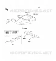 CACHE LAT&Eacute;RAL/GARDE CHAINE pour Kawasaki NINJA ZX-6R