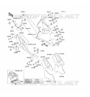 CARENAGE INFERIEUR pour Kawasaki NINJA ZX-6R