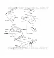 STICKER(VERT/BLACK) pour Kawasaki NINJA ZX-6R