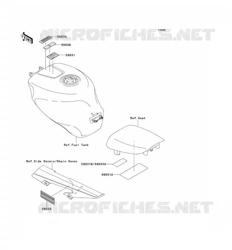 LABEL Kawasaki MOTOS 600 2001 NINJA ZX-6R  ZX600-J2H