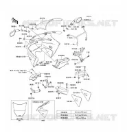 CARENAGE pour Kawasaki NINJA ZX-6R