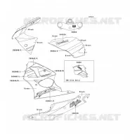 STICKER(VERT/BLACK) pour Kawasaki NINJA ZX-6R
