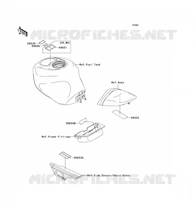 LABEL Kawasaki MOTOS 600 2003 NINJA ZX-6RR  ZX600-K1H