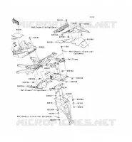 GARDE BOUE ARRI&Egrave;RE pour Kawasaki NINJA ZX-6RR