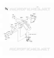 GARDE BOUE AVANT pour Kawasaki NINJA ZX-6RR