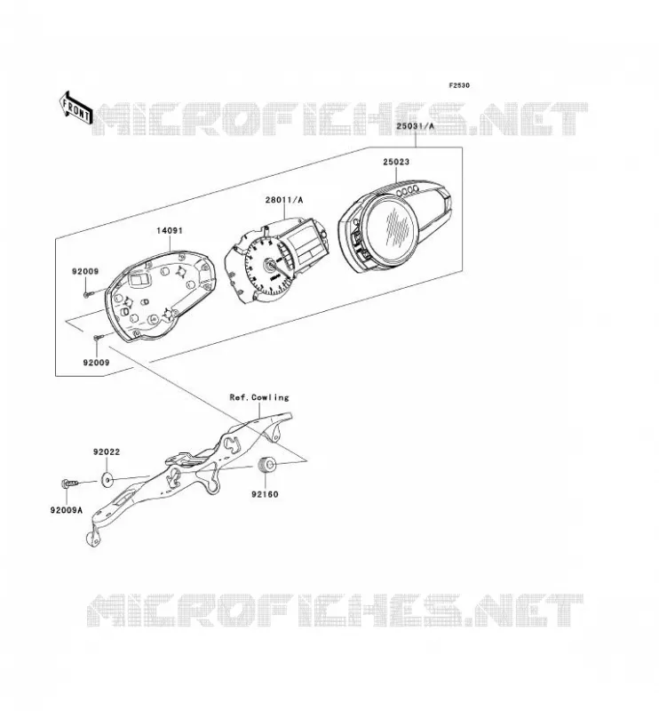 COMPTEURS Kawasaki MOTOS 600 2007 NINJA ZX-6R  ZX600P7F
