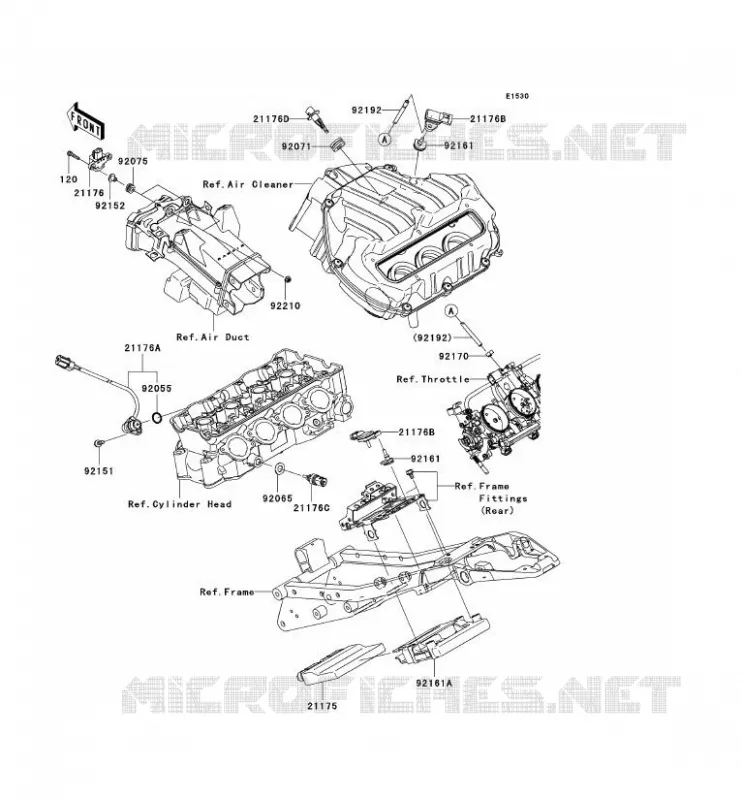 INJECTION CARBURANT Kawasaki MOTOS 600 2007 NINJA ZX-6R  ZX600P7F