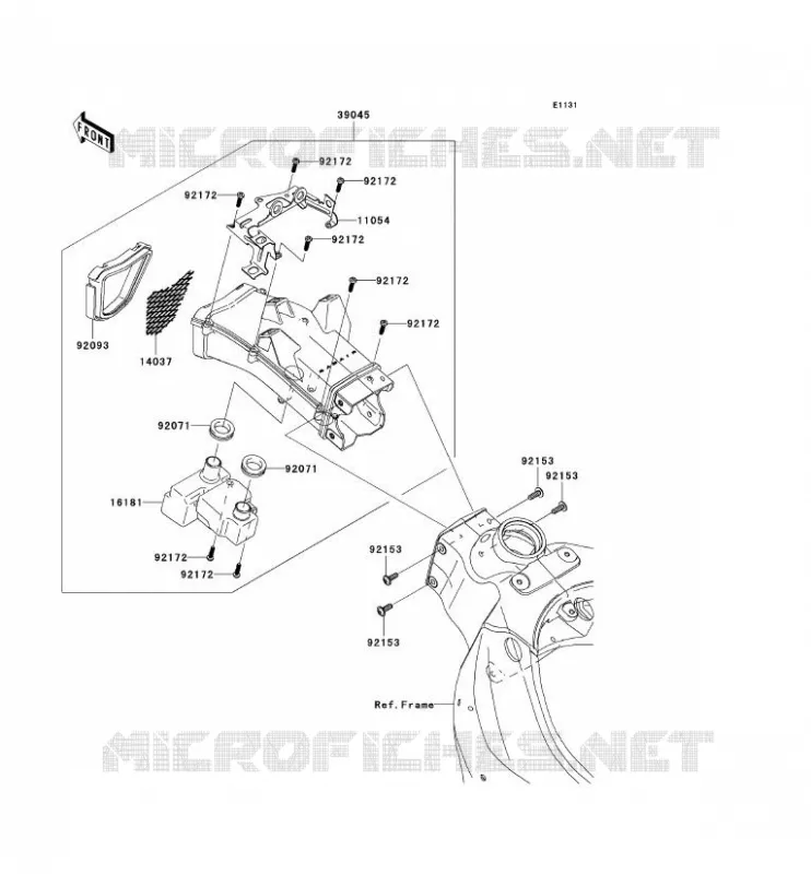 MANCHON Kawasaki MOTOS 600 2007 NINJA ZX-6R  ZX600P7F
