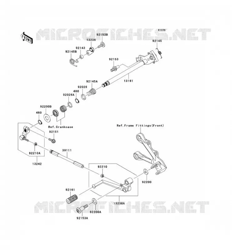 SELECTEUR Kawasaki MOTOS 600 2007 NINJA ZX-6R  ZX600P7F