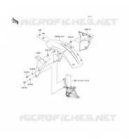 GARDE BOUE AVANT pour Kawasaki NINJA ZX-6R