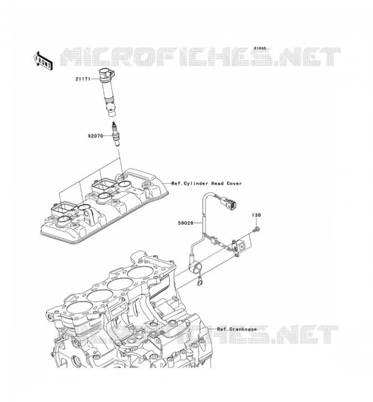 SYSTEME D&acute;ALLUMAGE Kawasaki MOTOS 600 2007 NINJA ZX-6R  ZX600P7F