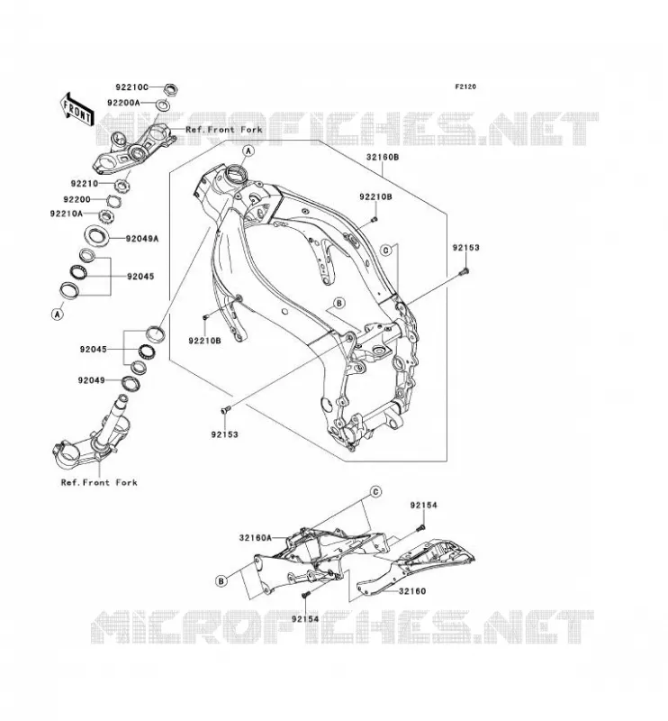 CH&Acirc;SSIS Kawasaki MOTOS 600 2009 NINJA ZX-6R  ZX600R9F