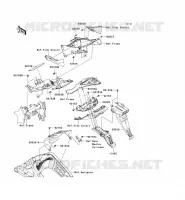 GARDE BOUE ARRI&Egrave;RE pour Kawasaki NINJA ZX-6R