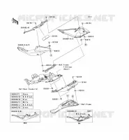 CACHE LAT&Eacute;RAL pour Kawasaki NINJA ZX-6R