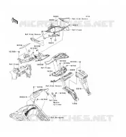 GARDE BOUE ARRI&Egrave;RE pour Kawasaki NINJA ZX-6R