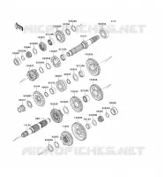 TRANSMISSION pour Kawasaki NINJA ZX-6R