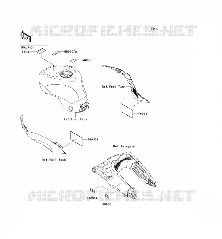LABEL Kawasaki MOTOS 600 2010 NINJA ZX-6R  ZX600RAF