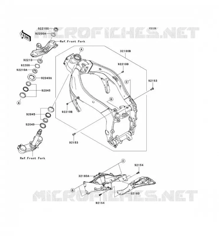 CH&Acirc;SSIS Kawasaki MOTOS 600 2011 NINJA ZX-6R  ZX600RBF