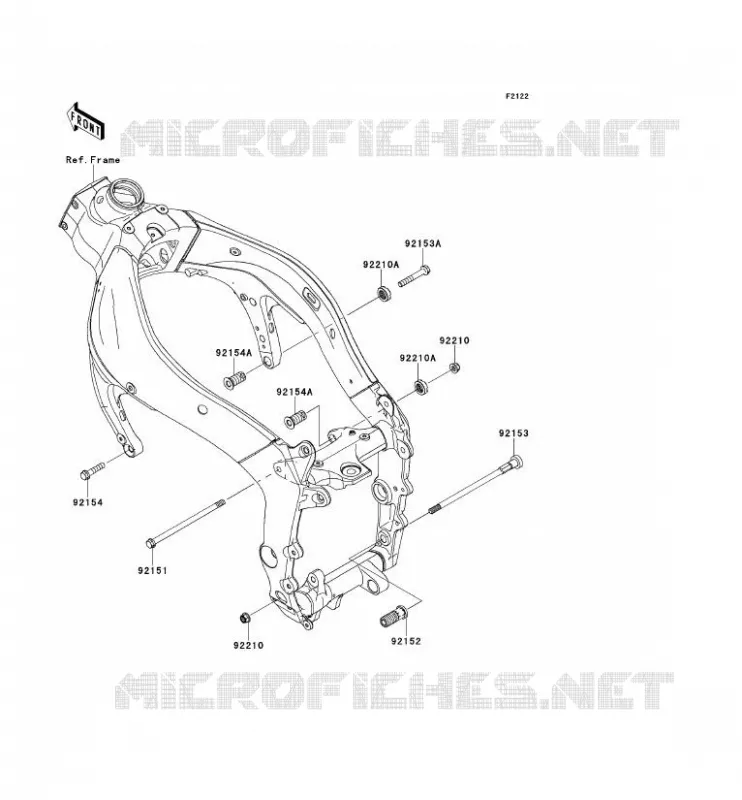 SUPPORT MOTEUR Kawasaki MOTOS 600 2012 NINJA ZX-6R  ZX600RCF