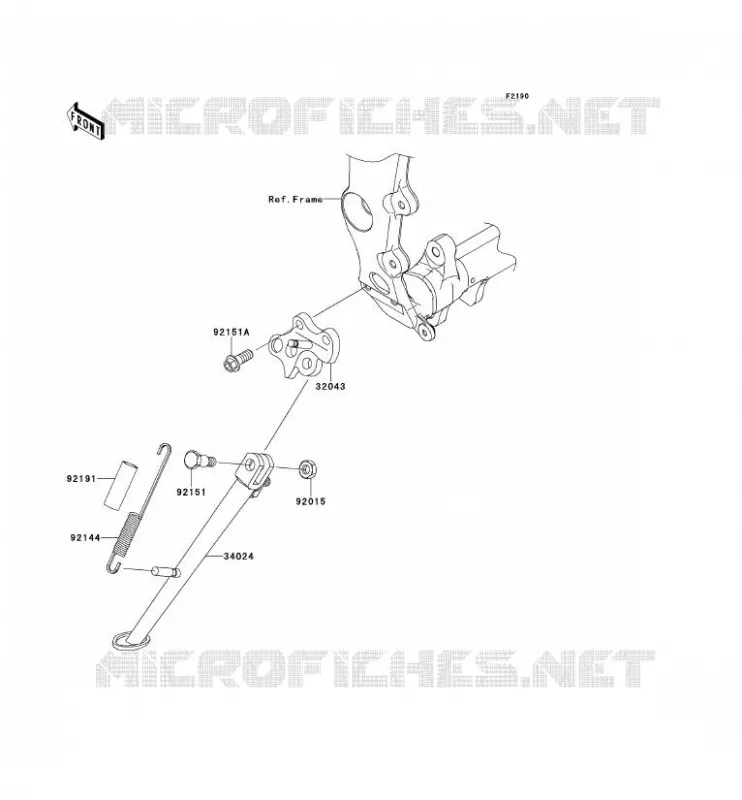 BEQUILLES Kawasaki MOTOS 600 2012 NINJA ZX-6R  ZX600RCF