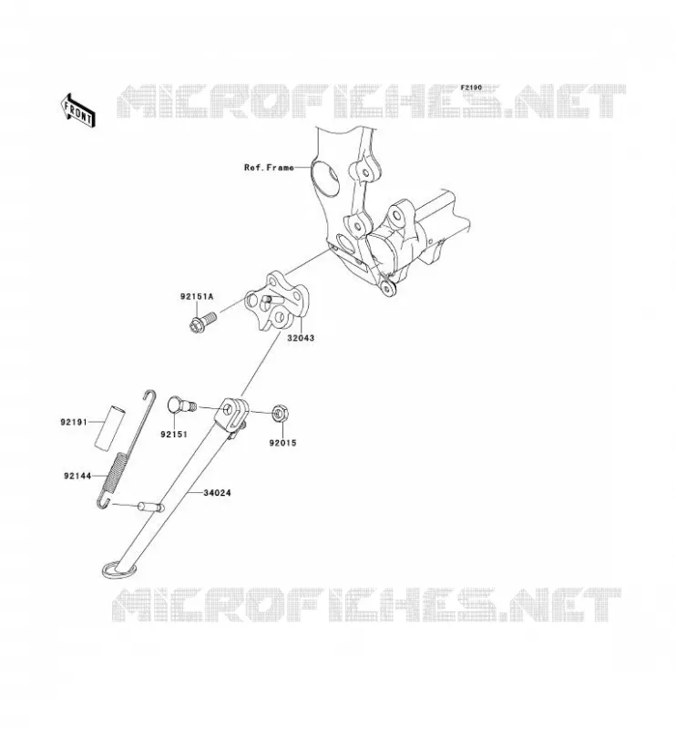 BEQUILLES Kawasaki MOTOS 600 2012 NINJA ZX-6R  ZX600RCF