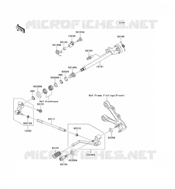 SELECTEUR Kawasaki MOTOS 600 2012 NINJA ZX-6R  ZX600RCF