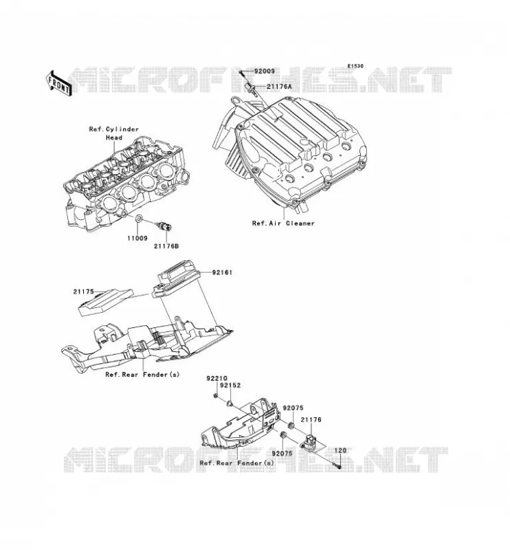 INJECTION CARBURANT Kawasaki MOTOS 600 2014 NINJA ZX-6R  ZX600REF