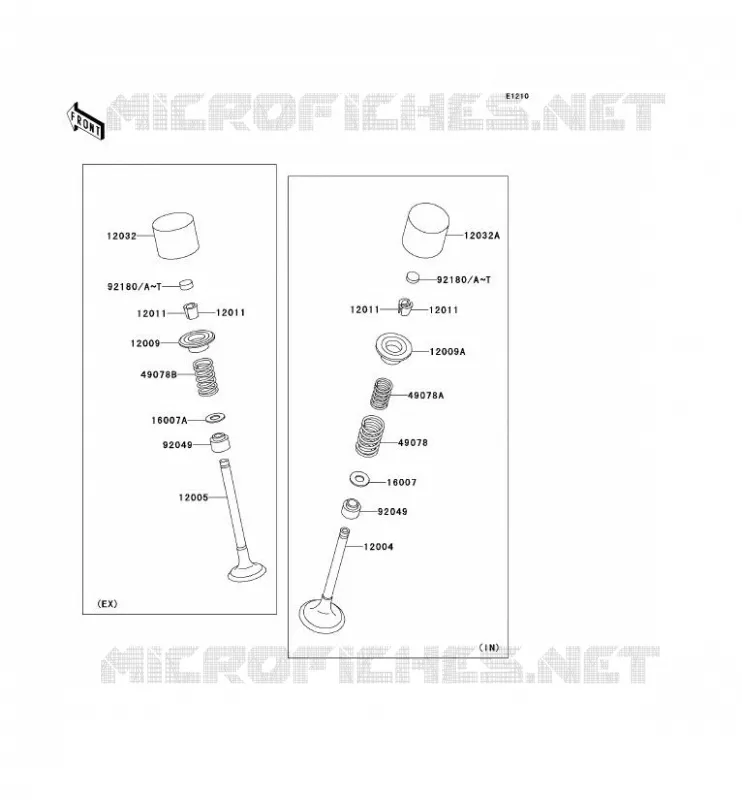 SOUPAPE Kawasaki MOTOS 636 2002 NINJA ZX-6R  ZX636-A1P