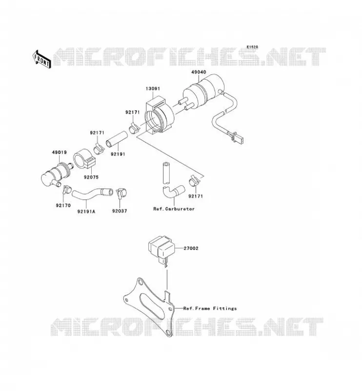 POMPE A ESSENCE Kawasaki MOTOS 636 2002 NINJA ZX-6R  ZX636-A1P