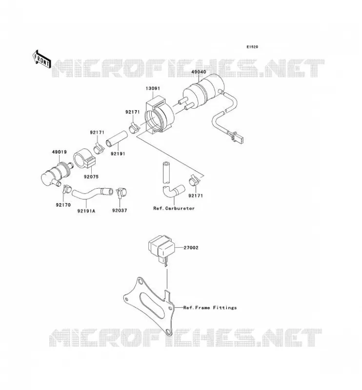 POMPE A ESSENCE Kawasaki MOTOS 636 2002 NINJA ZX-6R  ZX636-A1P