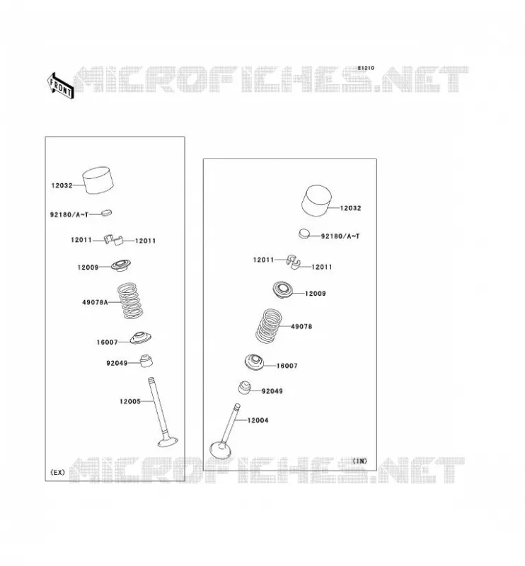 SOUPAPE Kawasaki MOTOS 636 2003 NINJA ZX-6R  ZX636-B1