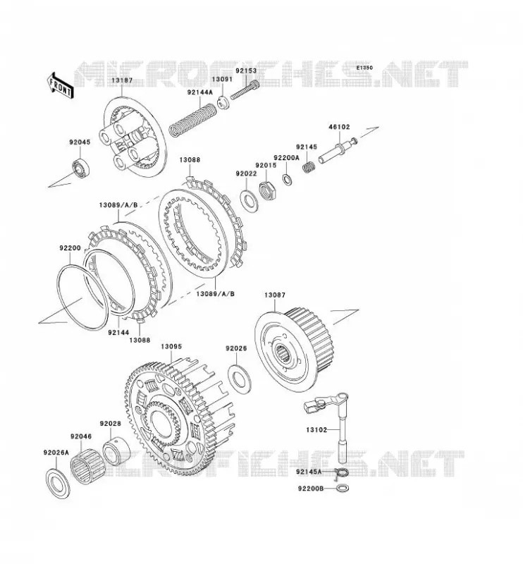 EMBRAYAGE Kawasaki MOTOS 636 2003 NINJA ZX-6R  ZX636-B1