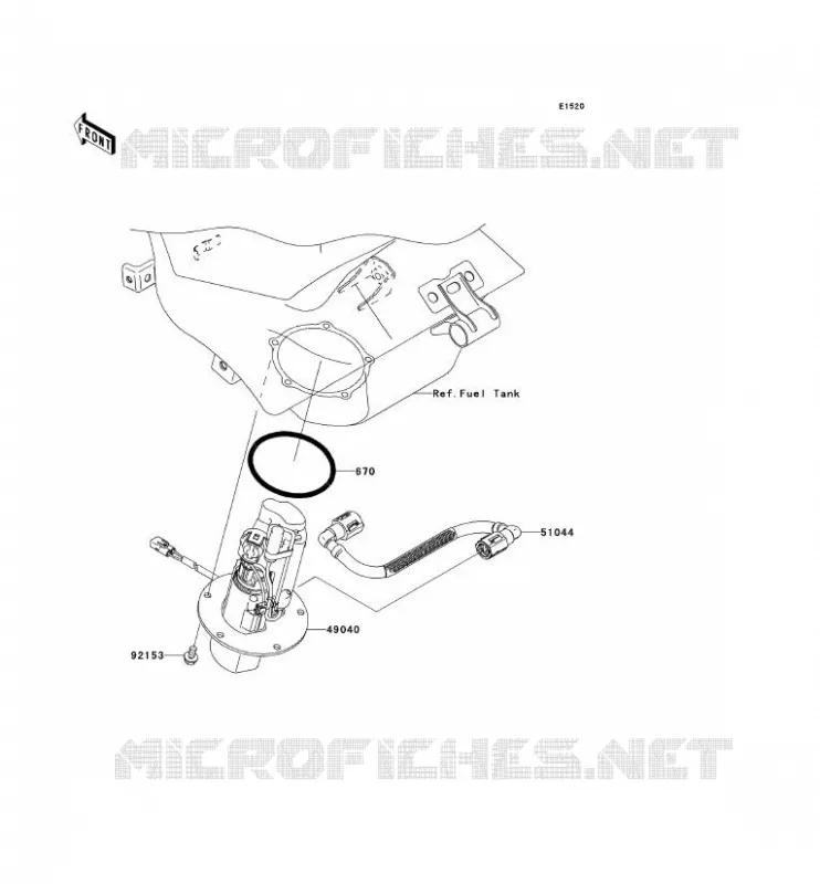 POMPE A ESSENCE Kawasaki MOTOS 636 2005 NINJA ZX-6R  ZX636-C1