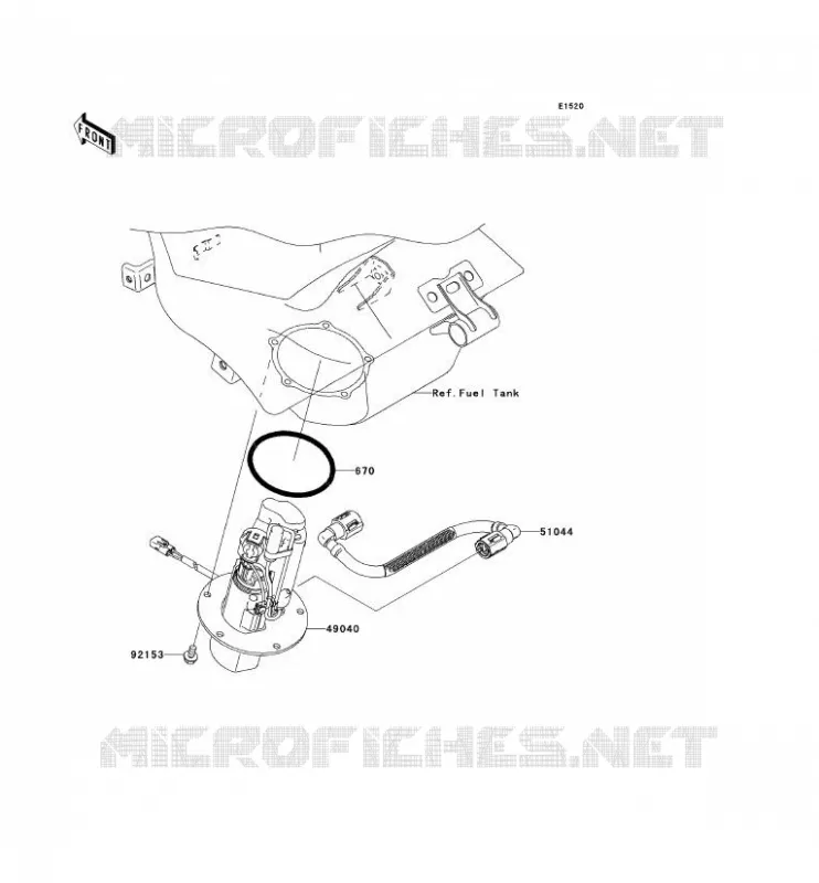 POMPE A ESSENCE Kawasaki MOTOS 636 2005 NINJA ZX-6R  ZX636-C1