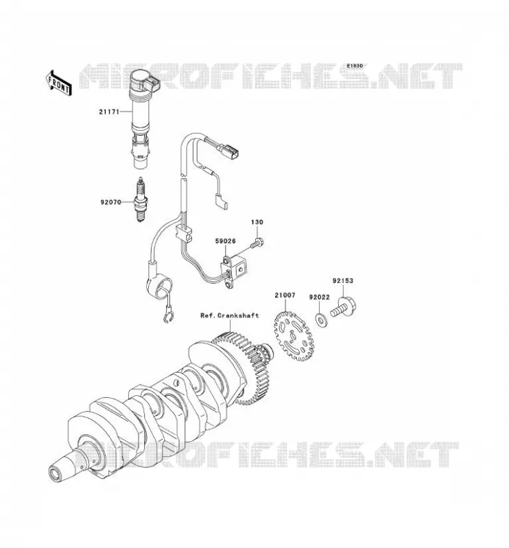 SYSTEME D&acute;ALLUMAGE Kawasaki MOTOS 636 2005 NINJA ZX-6R  ZX636-C1