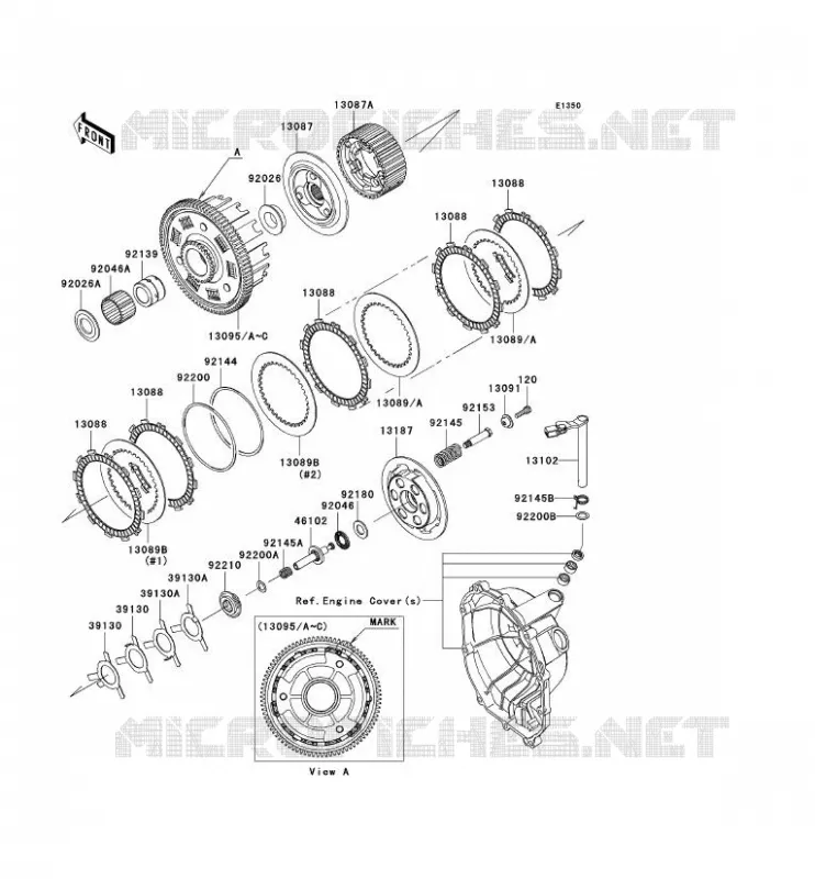 EMBRAYAGE Kawasaki MOTOS 636 2005 NINJA ZX-6R  ZX636-C1H